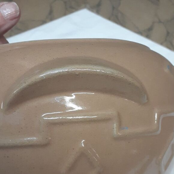 Monmouth Native American design cookie jar/Bean pot by Western stoneware - Picture 6 of 9